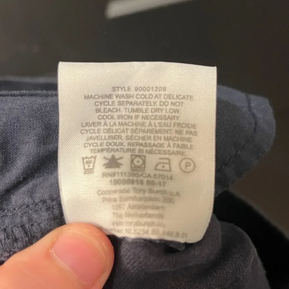Tory Burch Navy Straight Jeans Size 25 Cotton